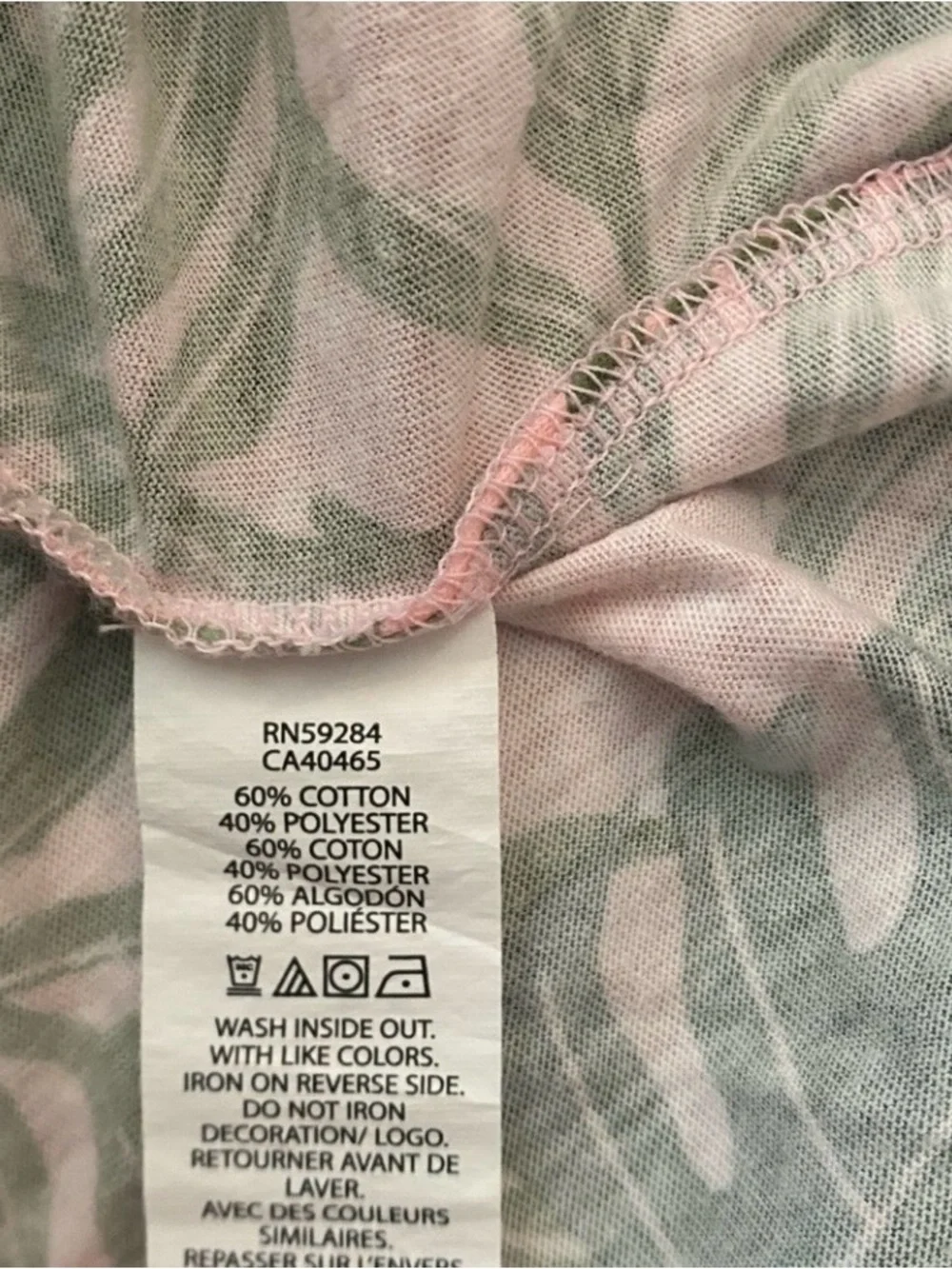Children's Place Girls Pink Green Leaf Print Tank Top + Shorts Size 4T Girly